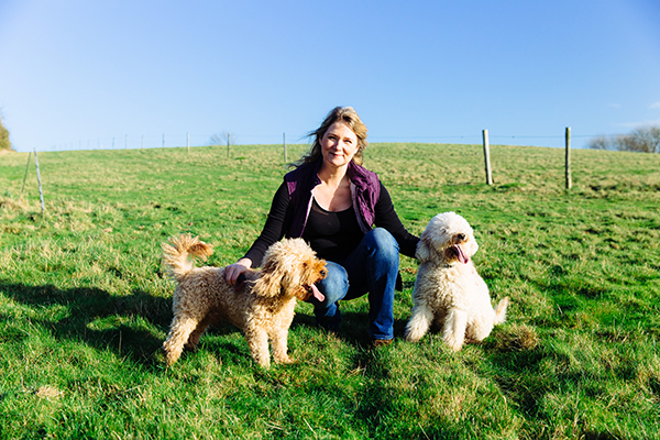Anne CEO with her dogs