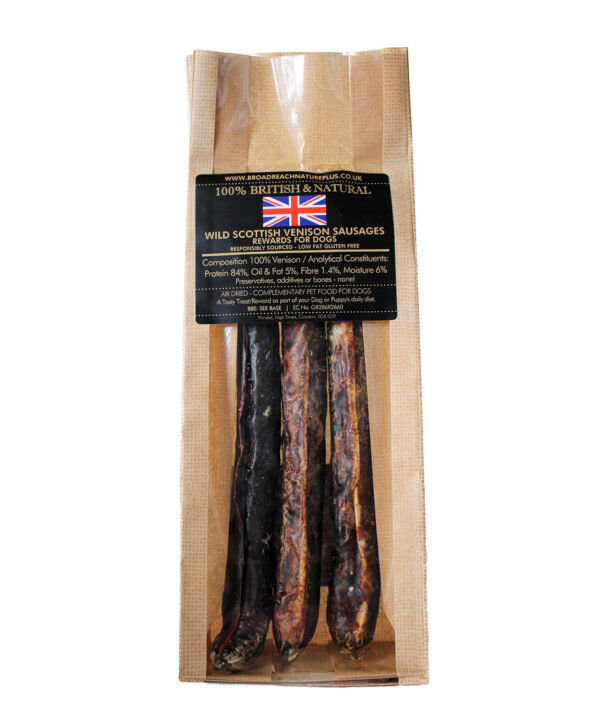 Scottish Venison sausages for dogs